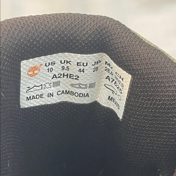 Timberland Men's Tan and Olive Boots size 10 - Picture 13 of 16